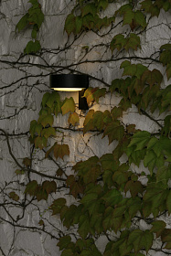 Уличный настенный светильник Plaff-on! A IP65 черный