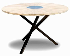 Стол обеденный круглый Nautic CARBON MATTE d120