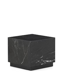 Приставной столик Sorein из черного мрамора 40 x 40 см
