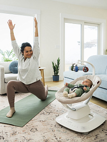 Кресло-качалка UPPAbaby Mamaroo Charlie - Sand Melange