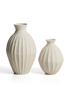 Ваза Arquena из папье-маше бежевого цвета, 67 см