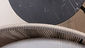 Диван RODONA двухместный BEIGE-CARBON MATTE