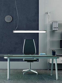 Подвесной светильник Bath A Led 120 см серебряный