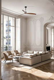 Потолочный вентилятор Deco Fan черный/деревянный