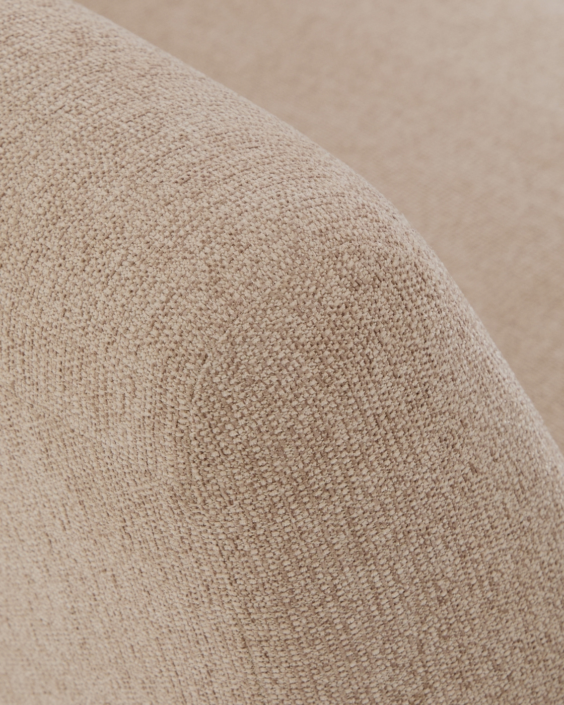 2-местный диван Amsen светло-коричневый с подлокотниками из шпона ореха