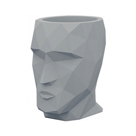 Кашпо Adan матовое стальное 50x68x70