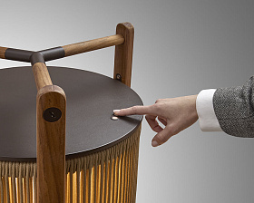 Уличный переносной светильник Kando P/111/R Outdoor песочный Cord