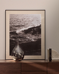 Керамическая ваза Orelin в черно-белом цвете 39 см