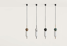 Подвес Anet бронзовый металл - коричневый мрамор