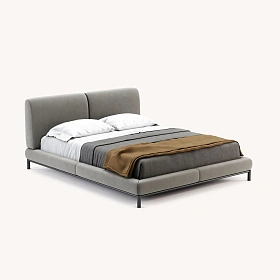 Кровать Margot с ножками из текстурированной стали (matress 160x200)