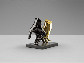 Manos Фигура серый/золотой