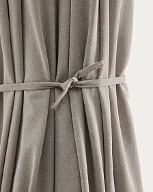 Бежевый зонт Milna со стальной конструкцией цвета таупе, диаметр 300 см