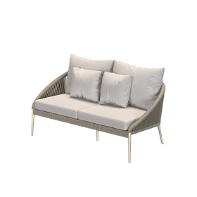 RODONA Диван двухместный BEIGE-WHITE WASH