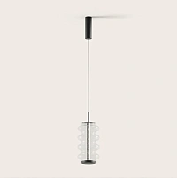 Подвесной светильник Vitree S черный металл/ прозрачный плафон