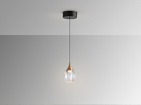 Corina Подвесной светильник 1L черно-медный