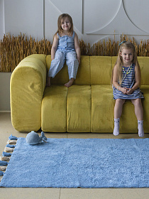 Хлопковый ковер Lillaland COLORFUL BLUE 120*180