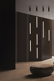 Подвесной светильник LUMINA 600 2L NESO SLIM черный LED 24W 2700K