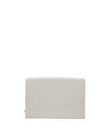 Изголовье Valma из жемчужного шенилла со съемным чехлом для кровати 90 x 200 см