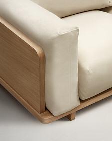 Oaq Трехместный диван бежевого цвета 225 см