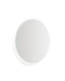 Круглое зеркало для ванной Mervi со LED подсветкой и защитой от запотевания Ø 80 см