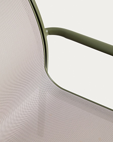 Комплект садовой мебели Brela стол и 6 стульев Luri из зеленого алюминия