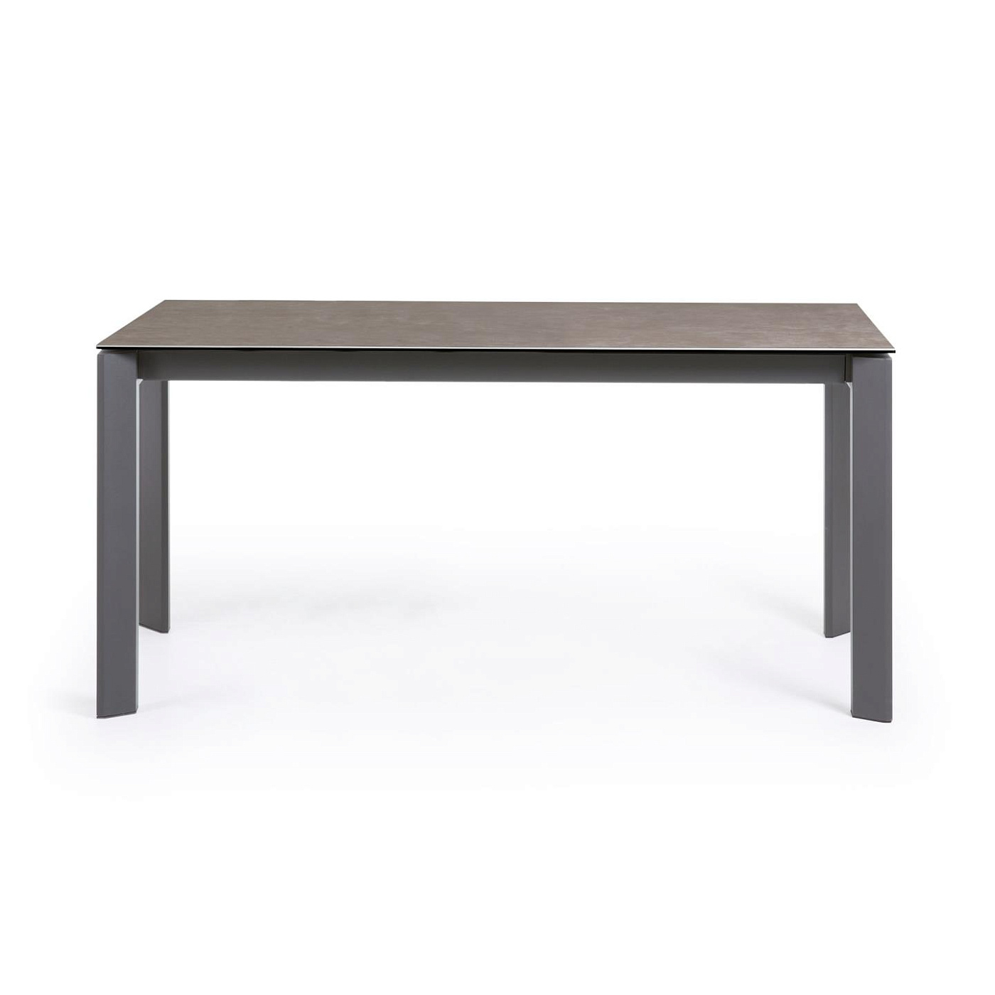 Стол Atta 160 (220) x90 антрацит, серый, керамика