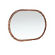 Овальное настенное зеркало 3295 из орехового дерева