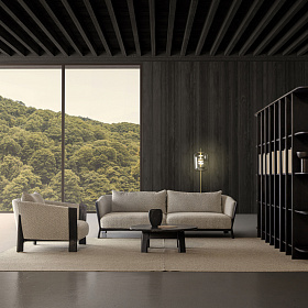 Кресло большое Nara серое