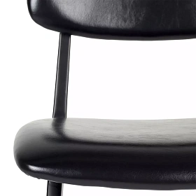 Стул черный Sabina из экокожи