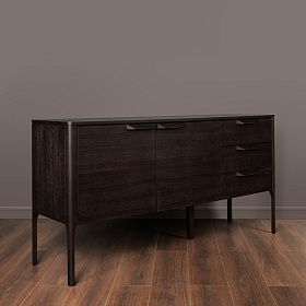 Сервант RONDA темный шпон ореха V36W1