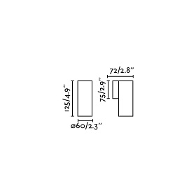STAN Терракотовый настенный светильник