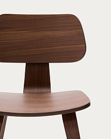 Стул Gena из орехового шпона и каучукового дерева