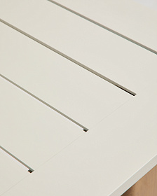 Комплект садовой мебели стол Livorno и 6 стульев Linosa из алюминия цвета экрю