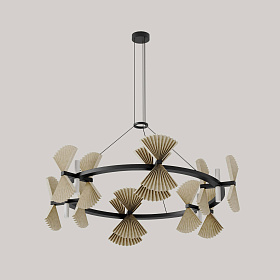 Люстра Hita 6 матовый черный