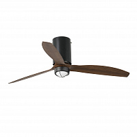 Потолочный вентилятор Mini Tube Fan мат. белый/деревянный