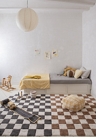 Ковер Шахматы серый 120*160