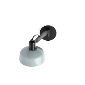 Настенный светильник TATAWIN серо-голубой 1xE27