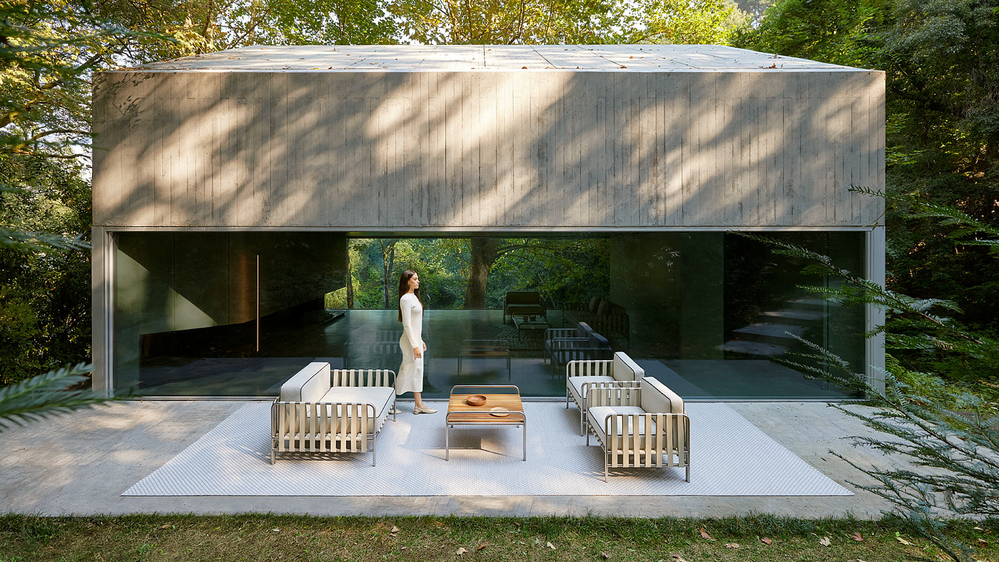 Журнальный столик Onsen 76 с деревянной столешницей