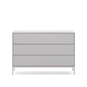 Vedrana Комод с 3 ящиками белый лак 110 x 75 см