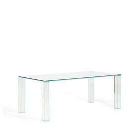 Стол Adularia из прозрачного закаленного стекла 200 x 100 см
