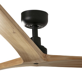 Потолочный вентилятор KLIM L Ш1500mm черный 3 PALAS светлый дуб