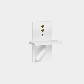 Бра с полкой E-lamp белое 05-7606-14-DO