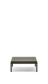 Журнальный столик Sorells из зеленого алюминия 89 x 91 см