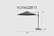 Зонт Voyager T1 антрацит — светло-серый 250 x 250 (с основанием и чехлом)