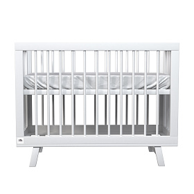 Кроватка для новорожденного Lillaland - модель Lilla Aria (НИК23)белая