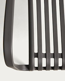 Уличный стул Isabellini из пластика графитового цвета