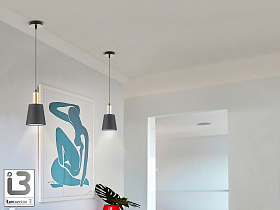 Gisela Подвесной светильник 1L черный матовый 