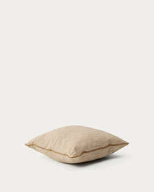 Чехол для подушки Aleos из меланжевой ткани с контрастной отделкой 45 х 45 см