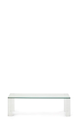 Журнальный столик Adularia из стекла прозрачного цвета 140 x 60