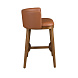 Барный стул 4158 из коричневой экокожи